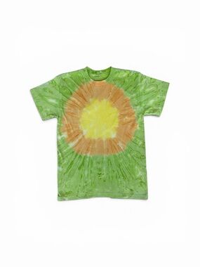 Kids Green Tie-Dye Sunburst T-Shirt